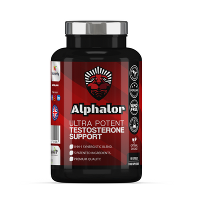 nutrinly alphalor testosterone booster for men, 30 servings